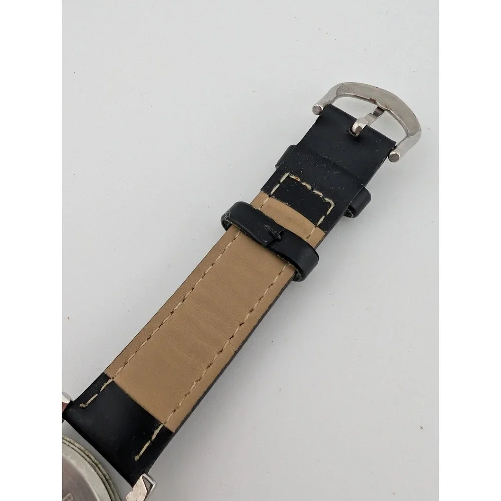 Classic Silver Tone 37mm Case Colorful‎ Hour Mark Women's Watch- New Battery